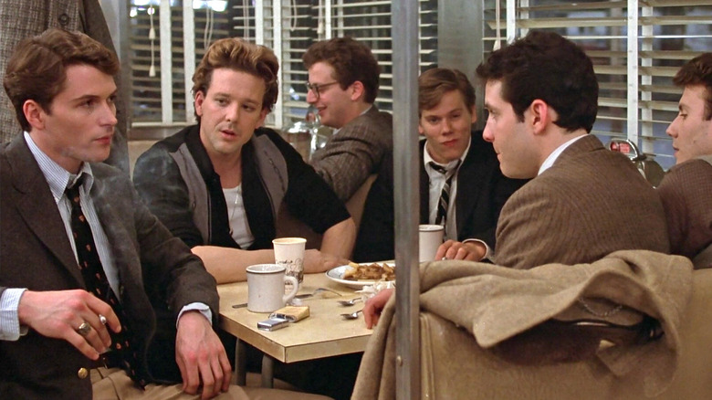 Diner Kevin Bacon and Tim Daly celebrate Jewish Christmas