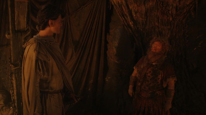 Robert Aramayo and Owain Arthur in The Lord of the Rings: The Rings of Power