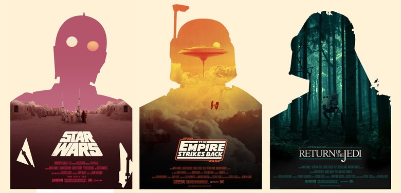 Edward Stone's photographic rendering of Olly Moss' Star Wars posters