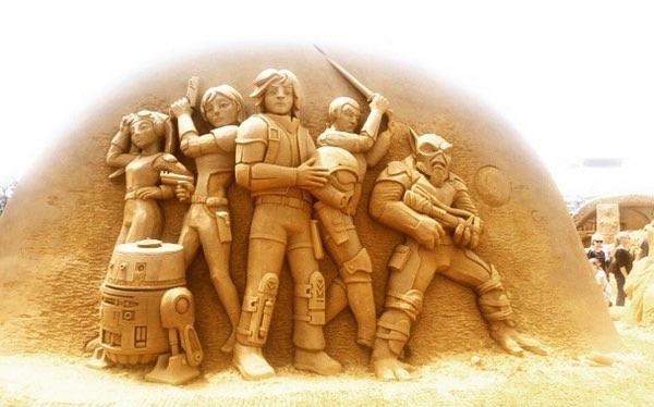 Star Wars Rebels Sand Sculpture