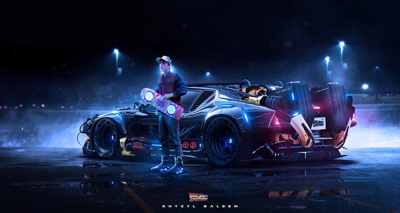 Updated Back to the Future time machine look like by Khyzyl Saleem. 