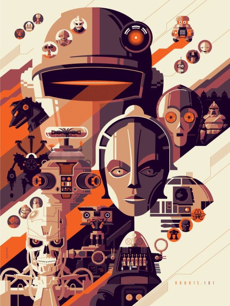 TOM WHALEN COMMISSION PRINT, ROBOTS 101