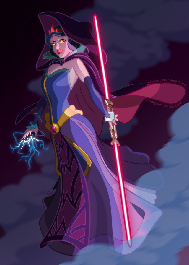 Disney Princesses as Lightsaber-Wielding 'Star Wars' Jedi and Sith