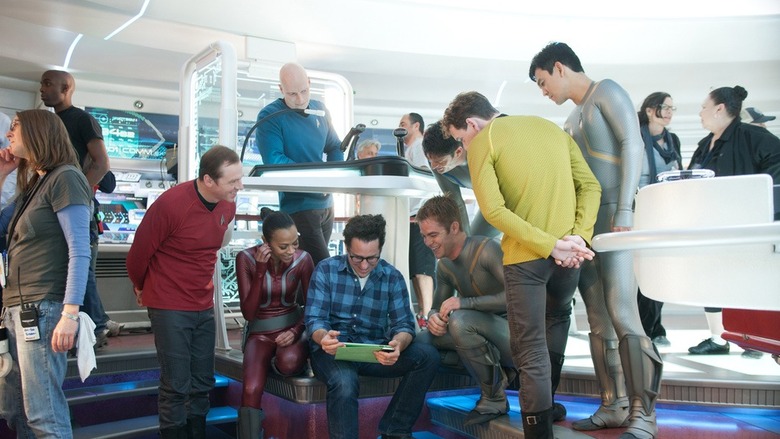 Star Trek Into Darkness behind the scenes photo