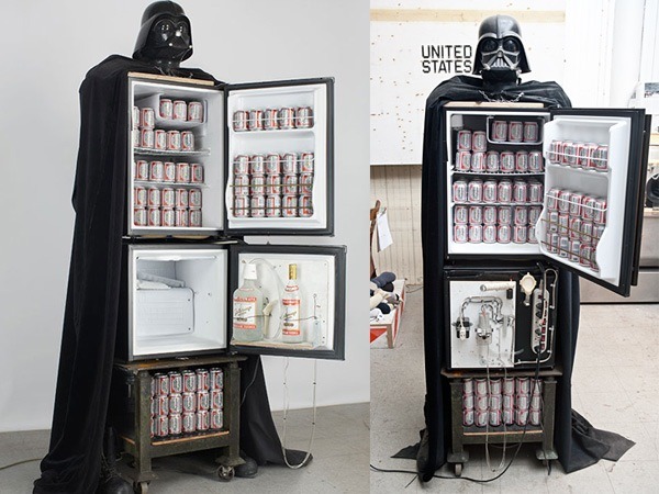 Darth Vader Beer Fridge And Vodka Fountain