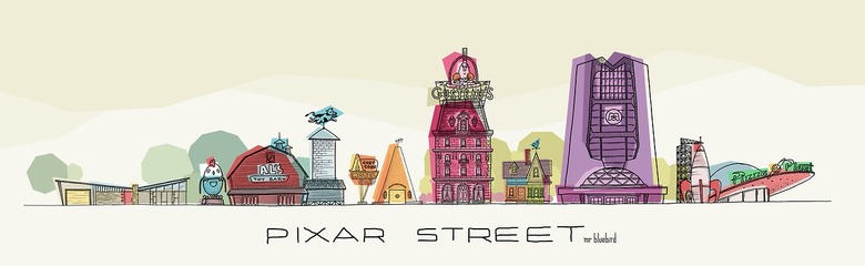 Mario Graciotti's Pixar Street art