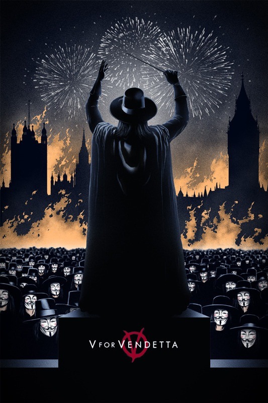 Marko Manev's Stunning "V For Vendetta" Print