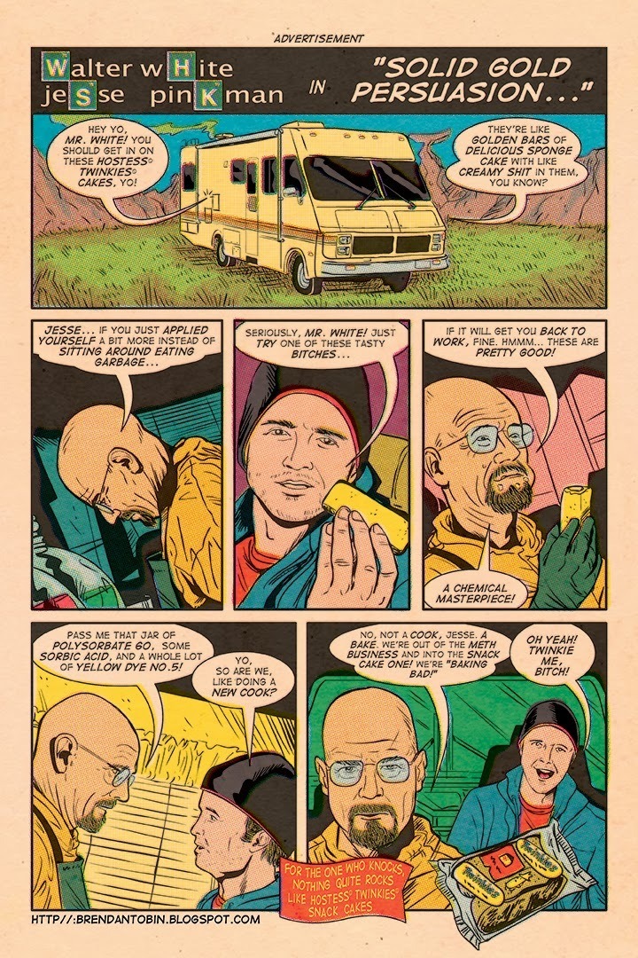 'Breaking Bad' Twinkie Comic Book Ad Spoof