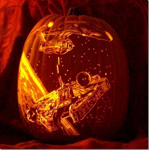 USS Enterprise vs. Millennium Falcon Geek-o'-Lantern