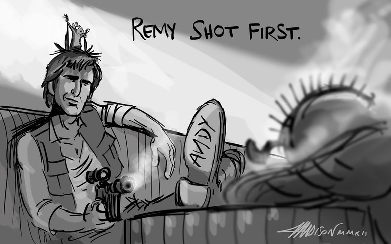 "Remy shot first" by Austin Madison.