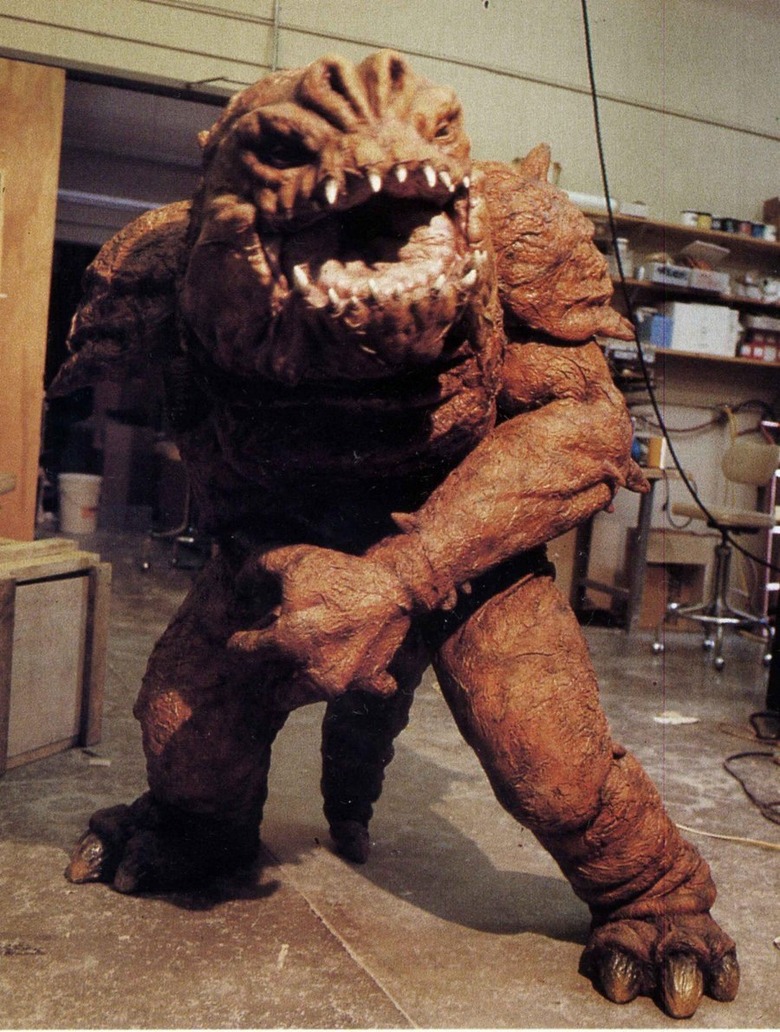 The original Rancor costume for RETURN OF THE JEDI 