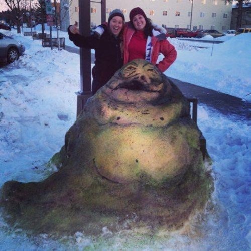  Jabba the Hutt snowman