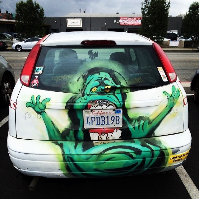 Ghostbusters Slimer car