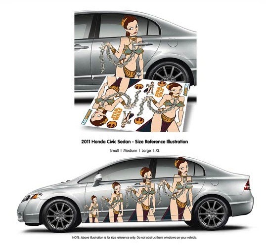 Star Wars Slave Leia FanWraps Car Decal