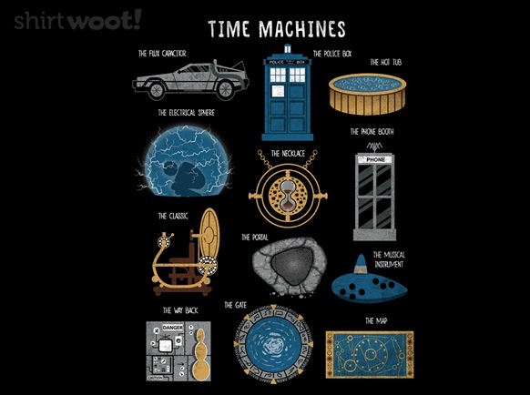 Time Machines Redux t-shirt