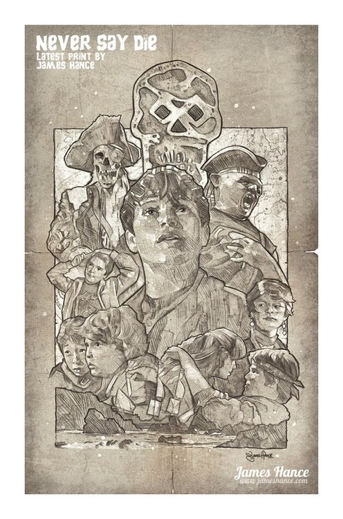  James Hance's Goonies Never Say Die print