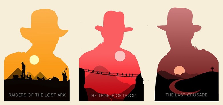 Indiana Jones Silhouette Posters (Inspired by Olly Moss)