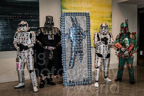 Star Wars Costumes Made From Beer Cans