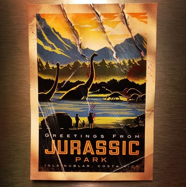 Eric Tan's amazing Jurassic Park poster