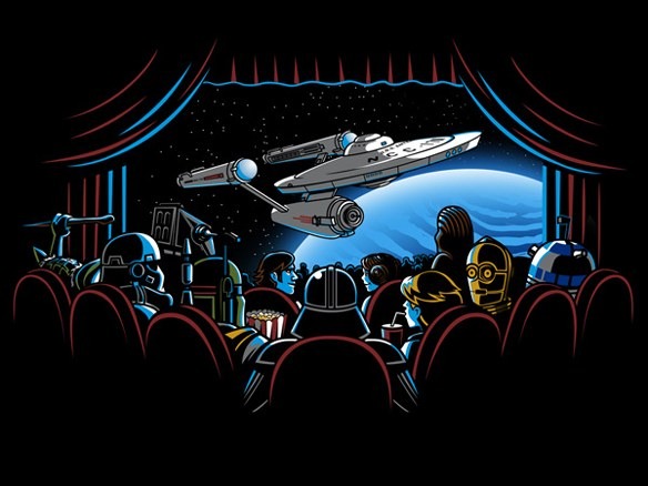 Star Wars Star Trek Movie Watchers T-Shirt