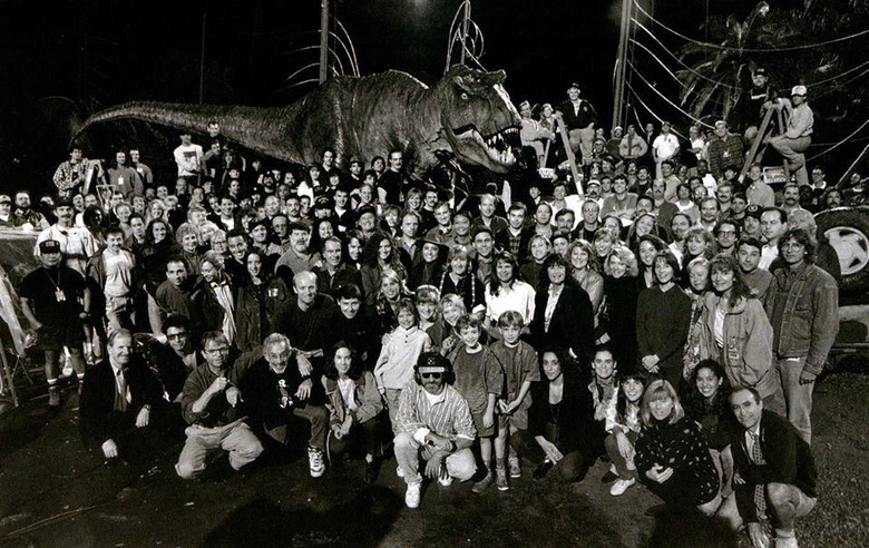 Cast and crew photo from Jurassic Park