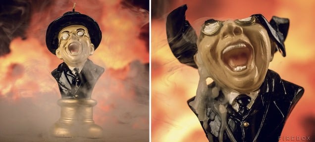 Clever Raiders Of The Lost Ark Melting Nazi Face Candle