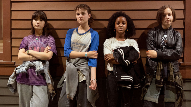 Riley Lei Nelet, Fina Strazza, Camryn Jones, and Sofia Rosinsky in Paper Girls