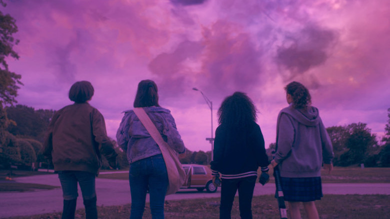Sofia Rosinsky, Riley Lai Nelet, Camryn Jones, and Fina Strazza in "Paper Girls"