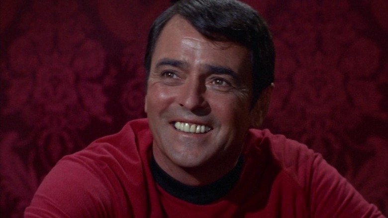 Scotty smiling on Star Trek