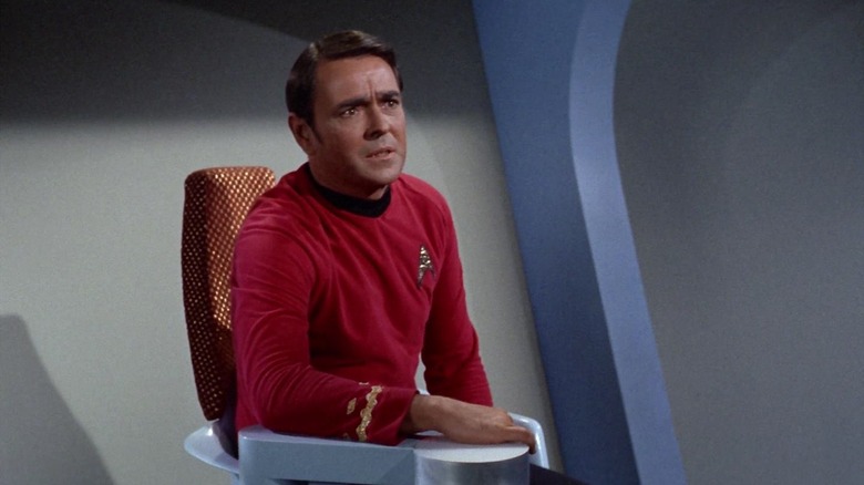 Scotty testifying on the stand on Star Trek