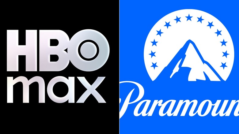 HBO Max மற்றும் Paramount+ க்கான லோகோக்களின் ஒருங்கிணைந்த படம்