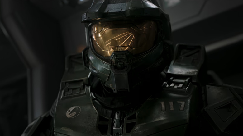 Mr. President wears his mask and his armor in Halo