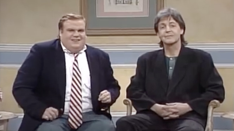 Chris Farley and Paul McCartney on Saturday Night Live