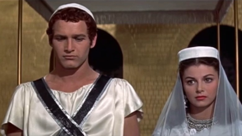 Basil next to Deborra in The Silver Chalice