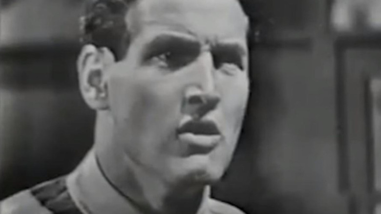 Sergeant Wilson looking outraged in Tales of Tomorrow