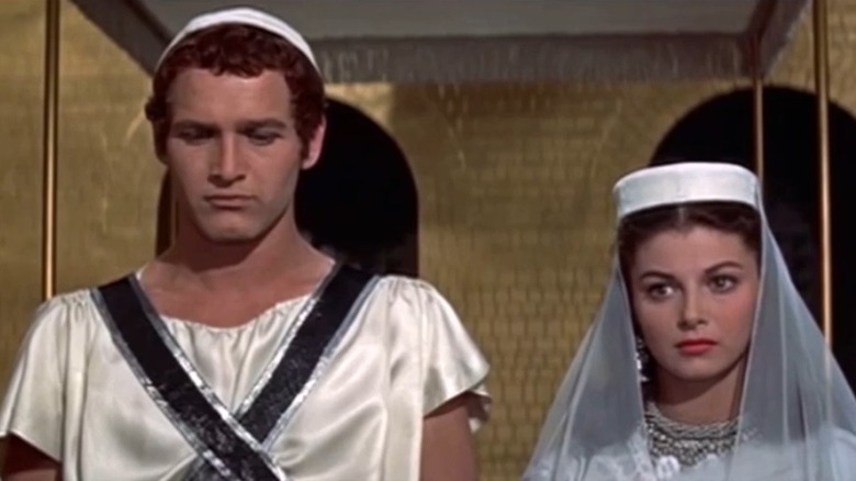 Deborra and Basil next to each other in The Silver Chalice