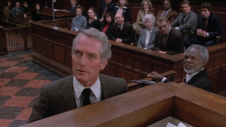 Paul Newman as Frank Galvin confronting a biased judge in The Verdict
