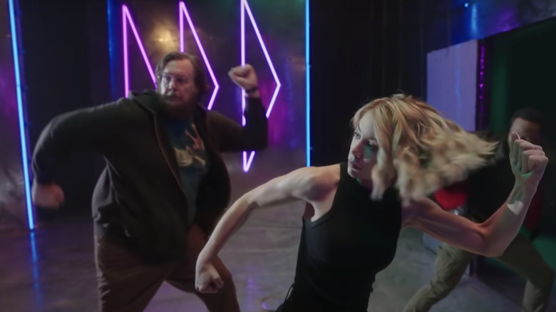 Steve Agee and Jennifer Holland in Peacemaker