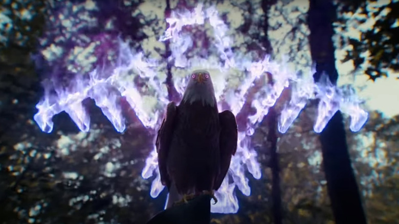 Eagly revealing his Prime Eagle aura on Peacemaker