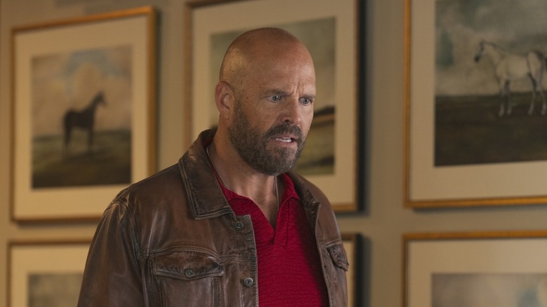 David Denman's Keith Smith looks shocked at Peacemaker