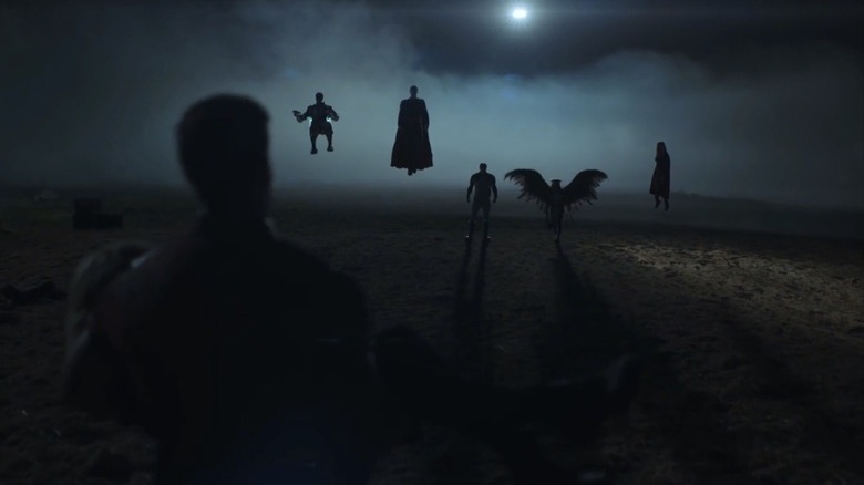 Peacemaker facing the Justice Gang