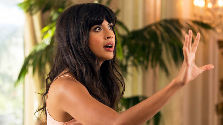 Jameela Jamil as Tahani on The Good Place