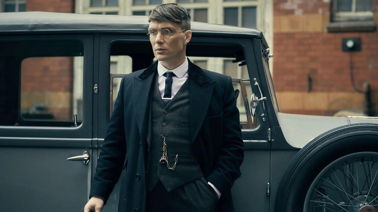 Cillian Murphy wearing glasses in Peaky Blinders