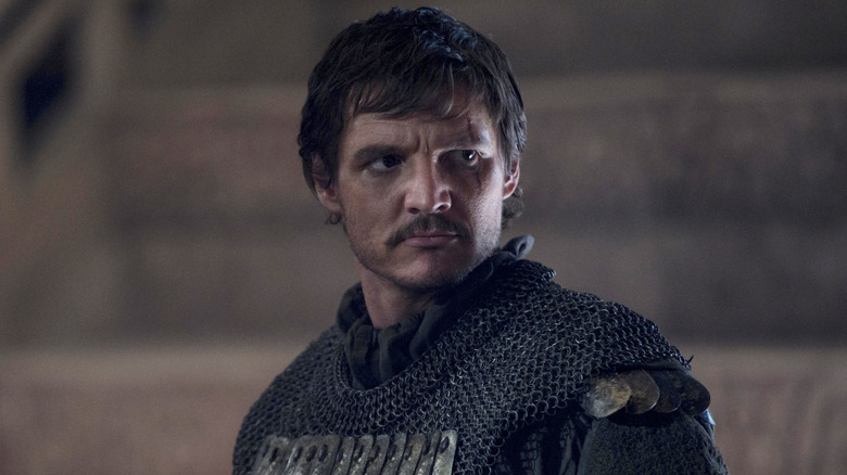 Pedro Pascal looking serious as Pero Tovar in The Great Wall