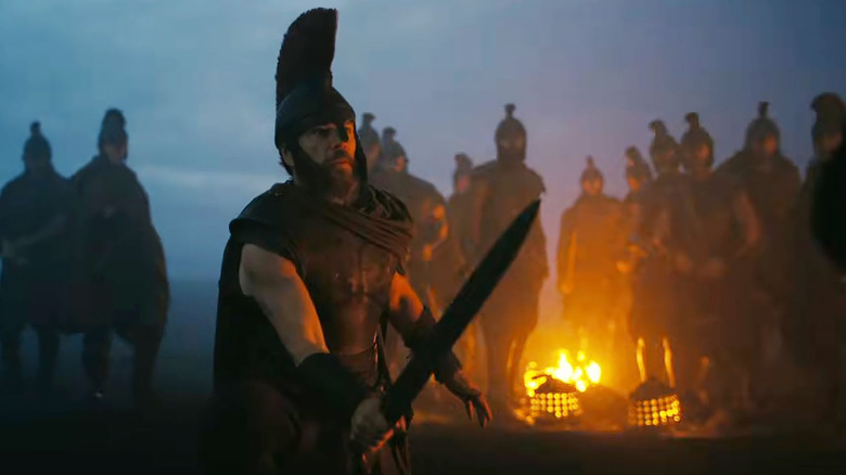 Odysseus and his men in Hades in The Odyssey