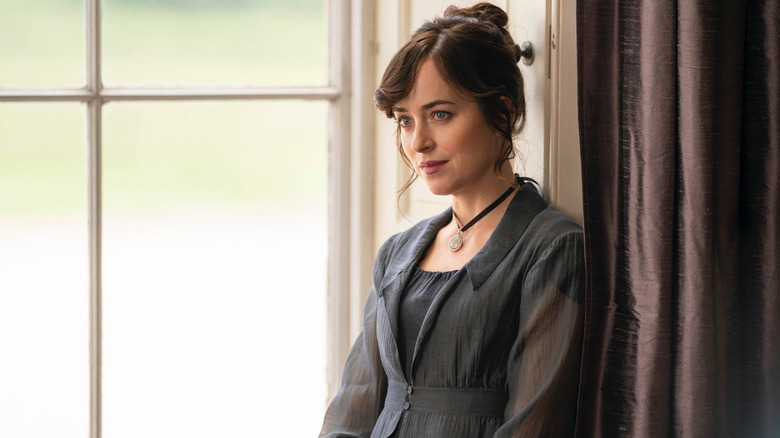 Dakota Johnson as Anne Elliot in Persuasin