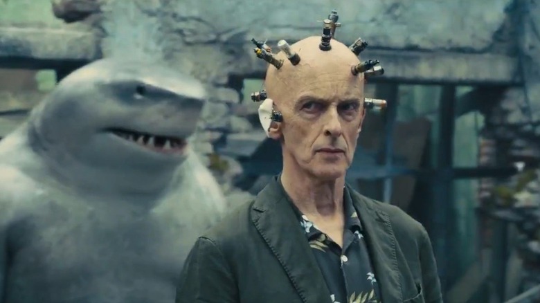 Capaldi's Thinker standing by King Shark