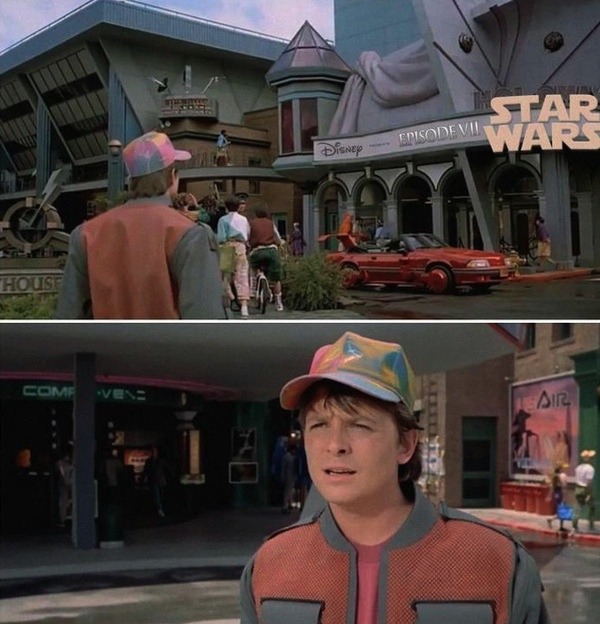 Marty McFly Is Bewildered By What He Sees In 2015