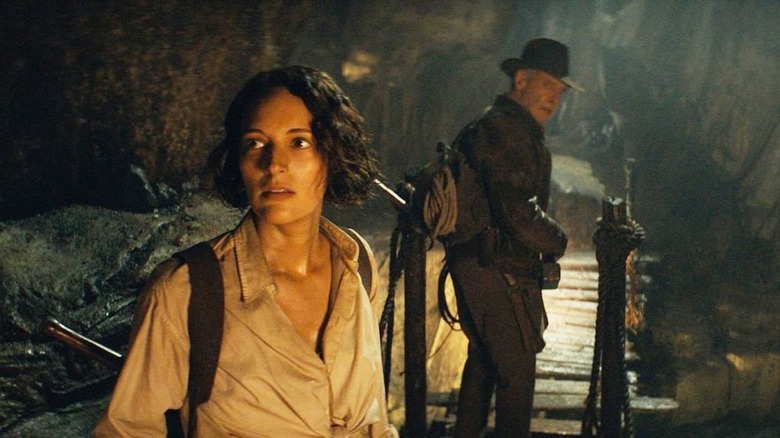 Phoebe Waller-Bridge and Harrison Ford in Indiana Jones in the Dial of Destiny