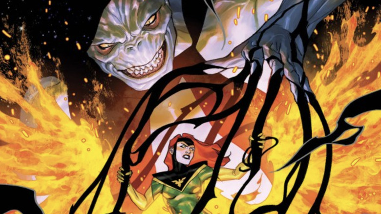 Phoenix #4 cover depicting Gorr the God Butcher fighting Jean Grey